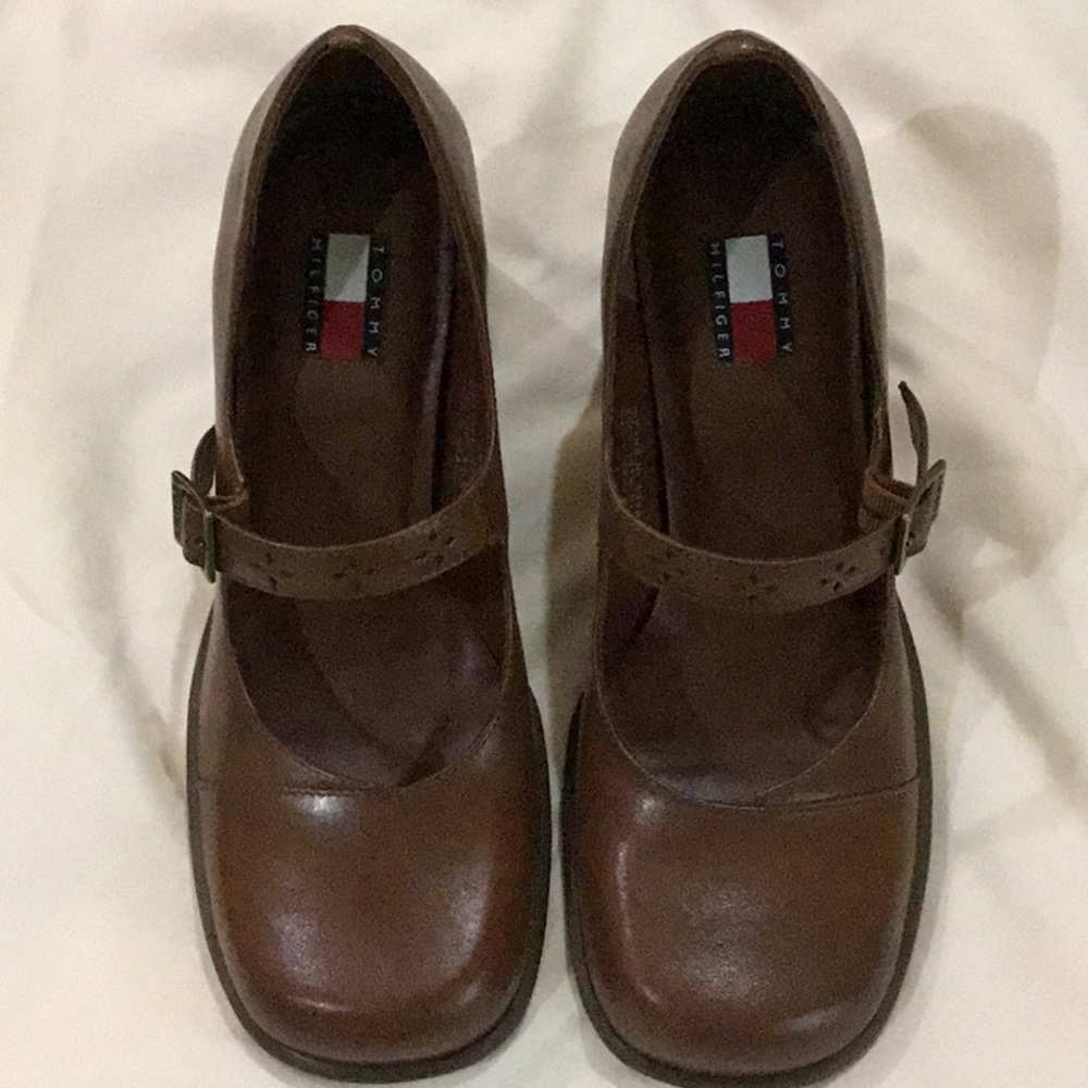 Tommy Hilfiger Caramel Leather Shoes